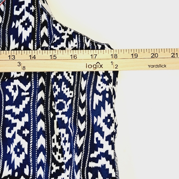 Women's Blouse Shirt Top Tank Sleeveless Krista Lee Print Embroidery Boho Rayon - Picture 11 of 13